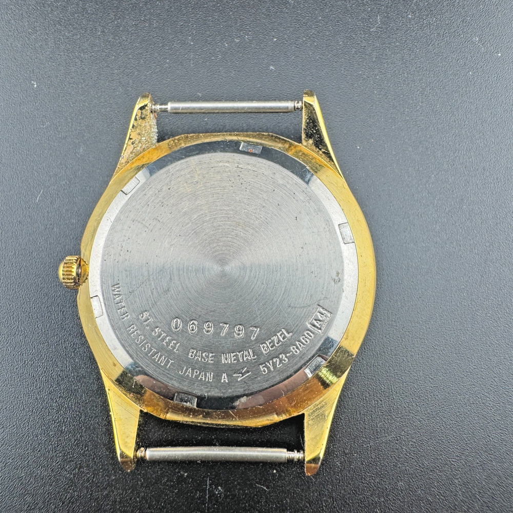 Vintage Swanson Japan Quartz Gold Tone Watch No Strap - Picture 2 of 4